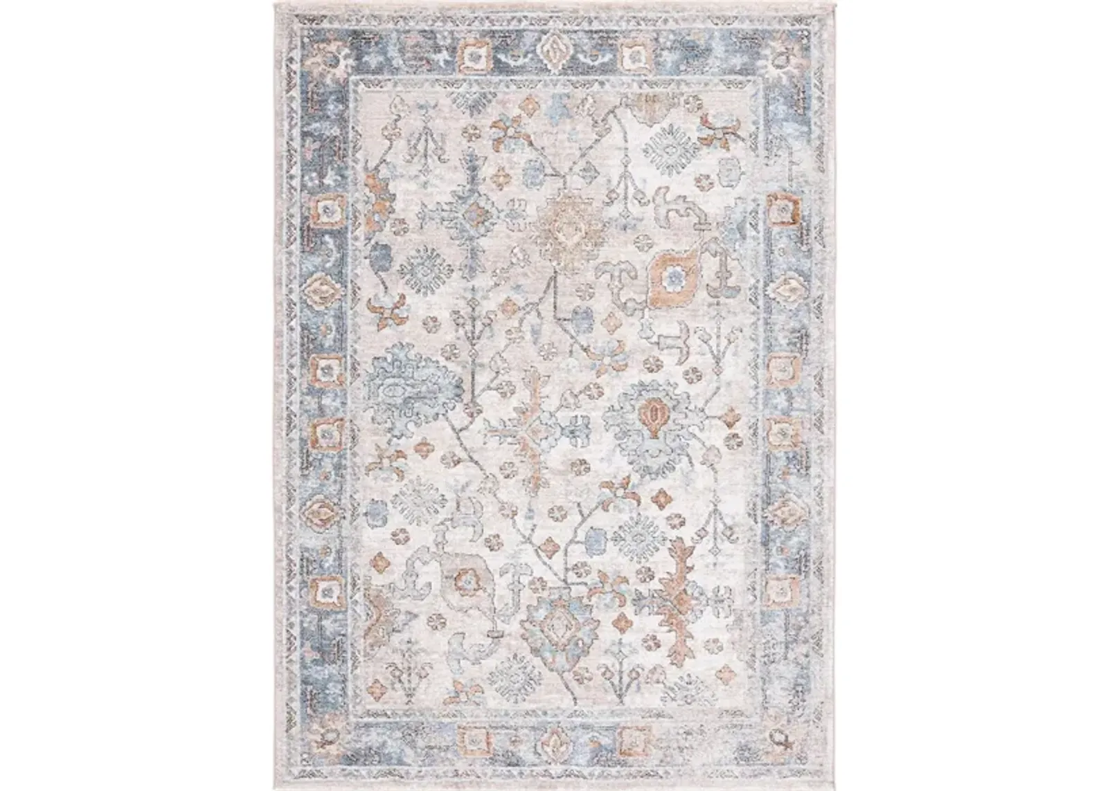 Jasmine Area Rug in Ivory & Blue by Safavieh