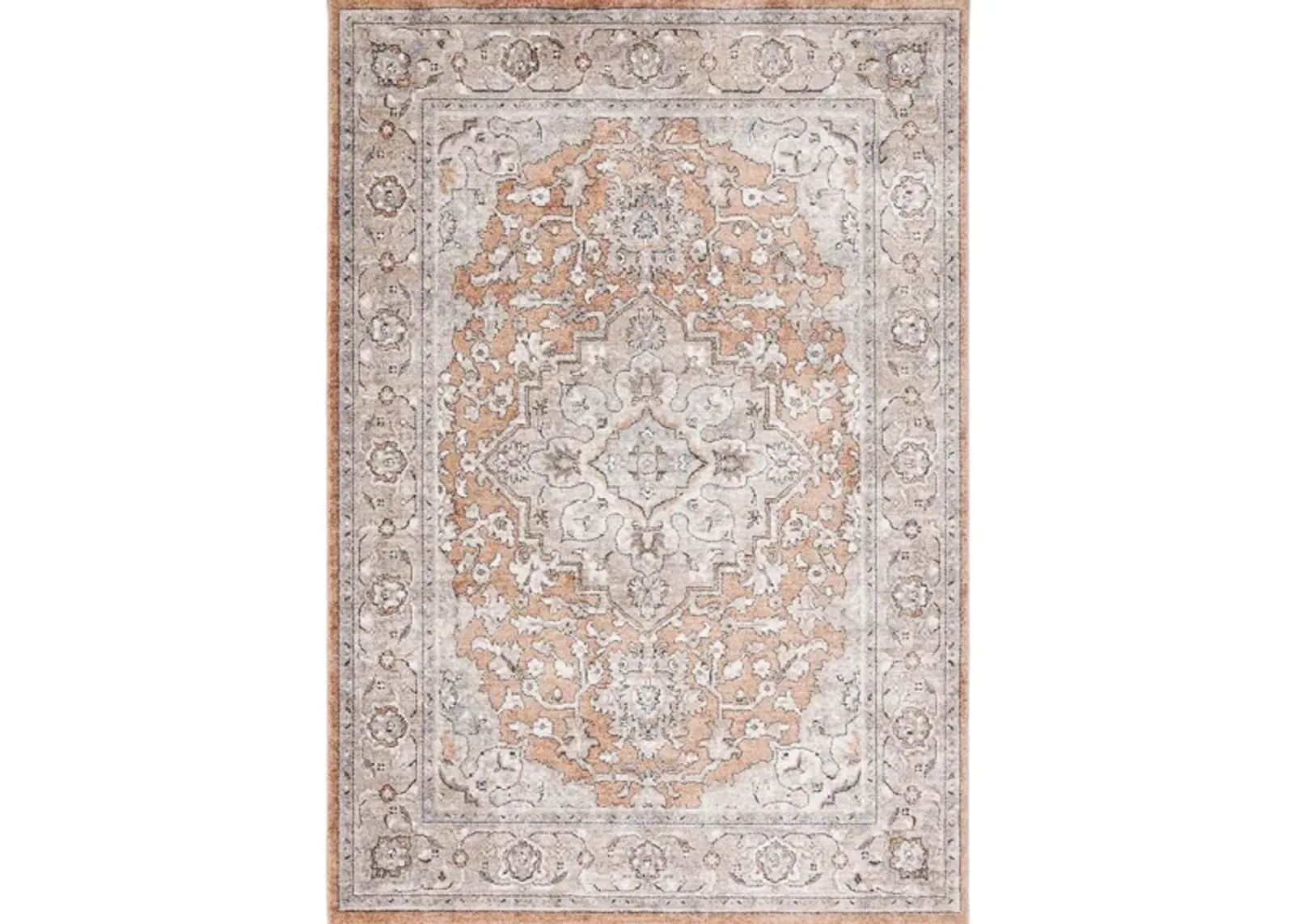 Jasmine Area Rug in Orange & Gray by Safavieh