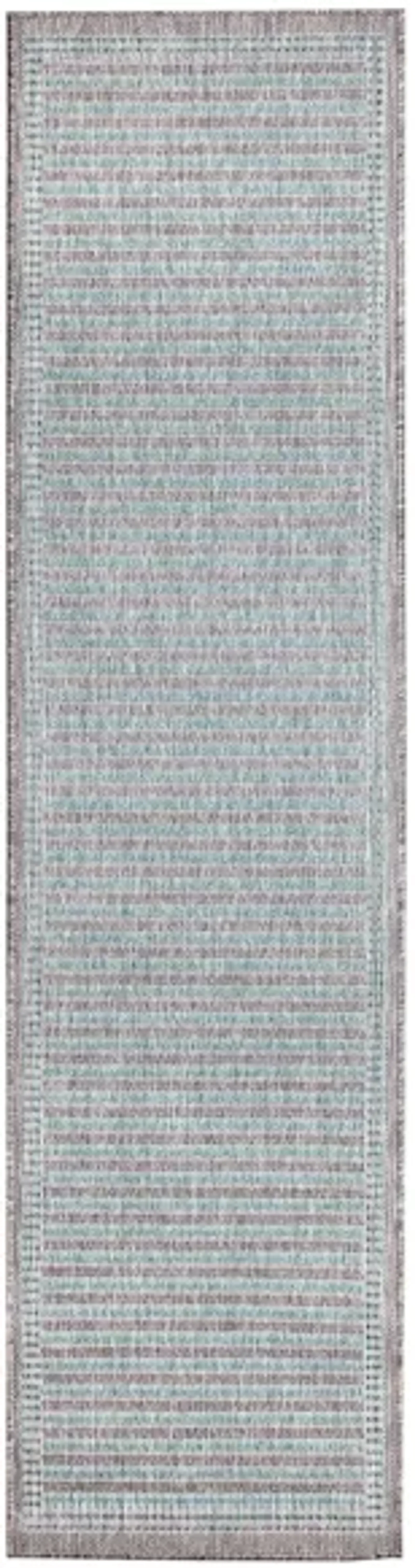 Liora Manne Malibu Simple Border Indoor/Outdoor Runner Rug