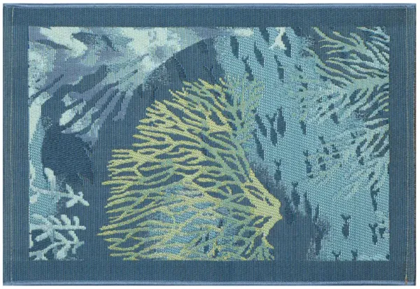 Esencia Coral Garden Indoor/Outdoor Mat
