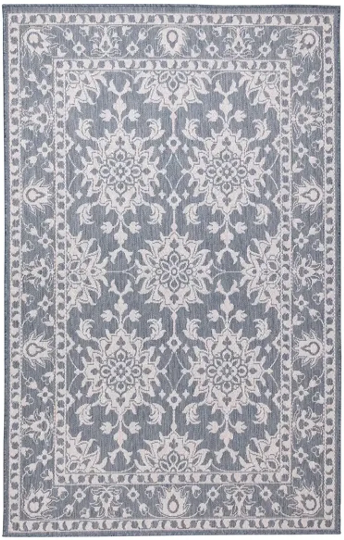 Liora Manne Malibu Kashan Indoor/Outdoor Area Rug in Slate by Trans-Ocean Import Co Inc