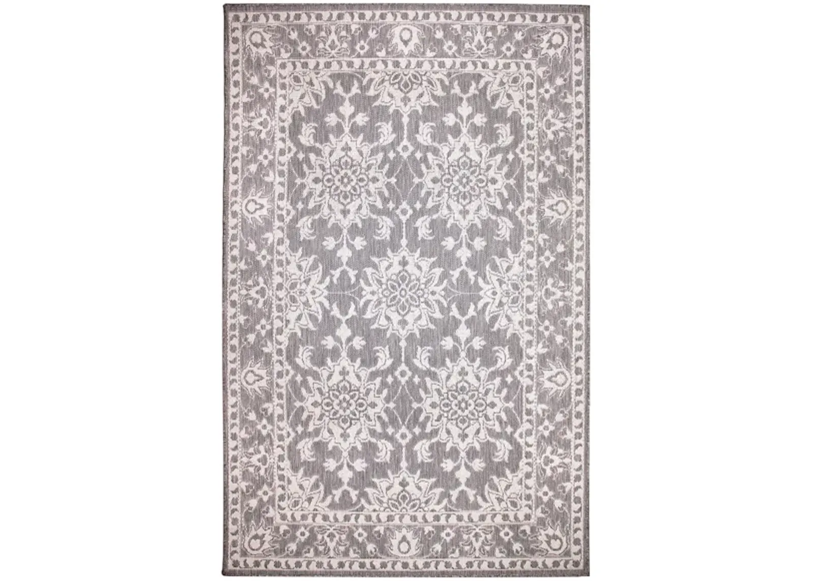 Liora Manne Malibu Kashan Indoor/Outdoor Area Rug in Silver by Trans-Ocean Import Co Inc