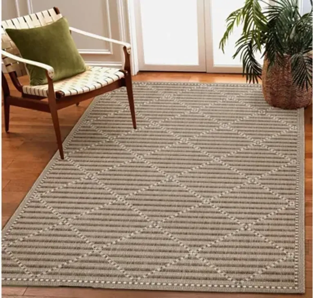 Liora Manne Malibu Checker Diamond Indoor/Outdoor Area Rug