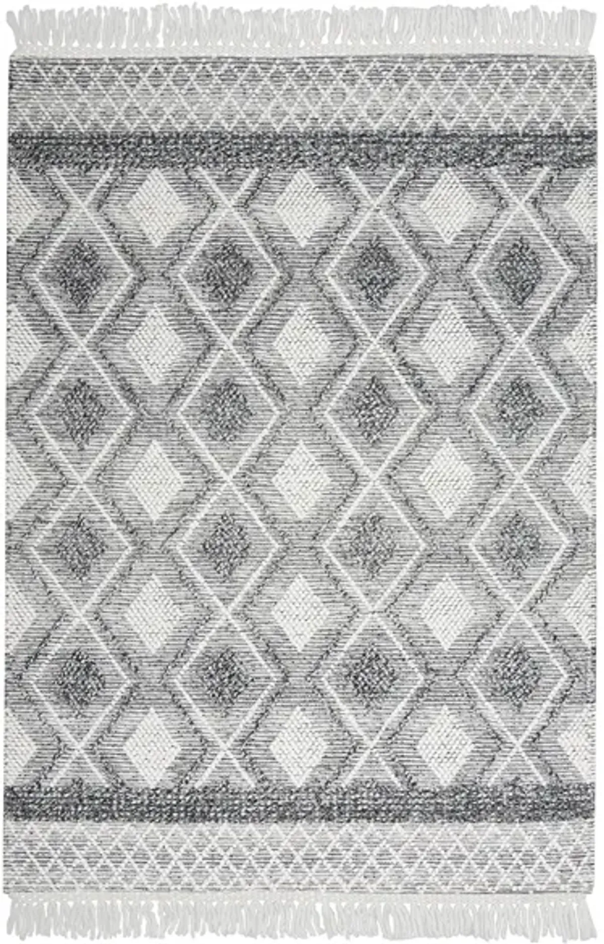 Nicole Curtis Harajuku Area Rug in Gray/Ivory by Nourison