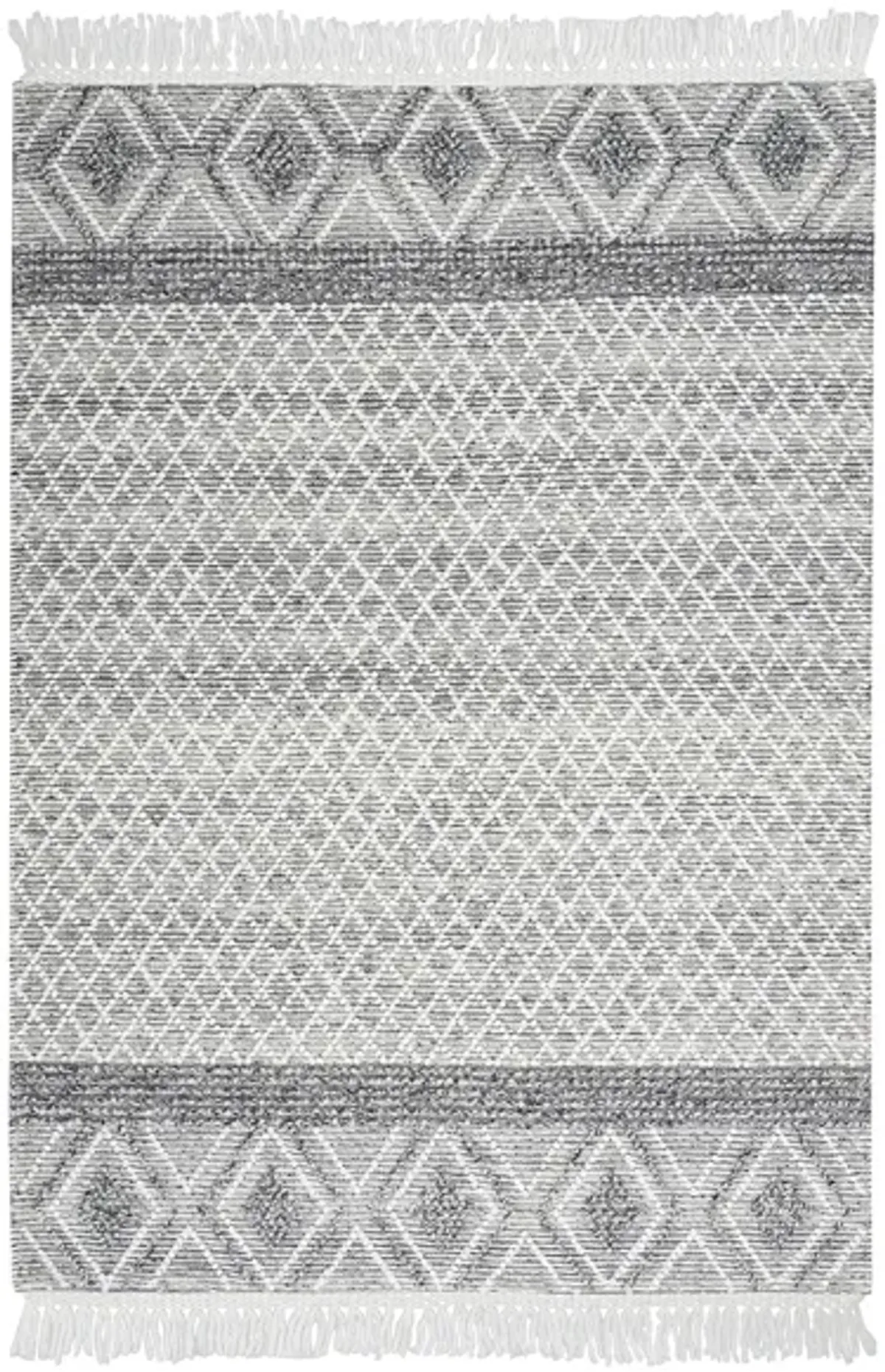 Nicole Curtis Kylo Area Rug in Gray/Ivory by Nourison