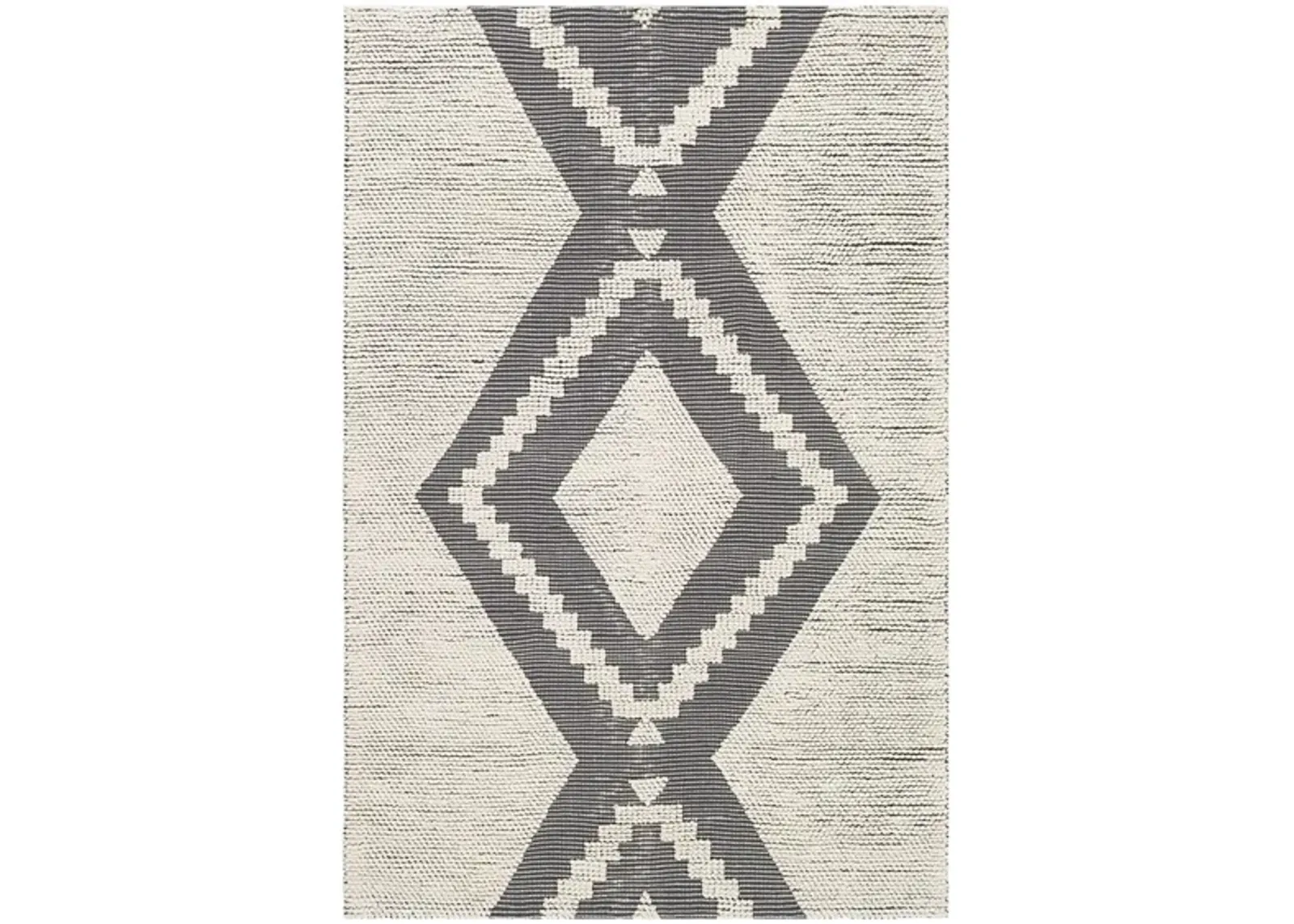 Azalea Indoor/Outdoor Area Rug in Charcoal/Ivory by Surya