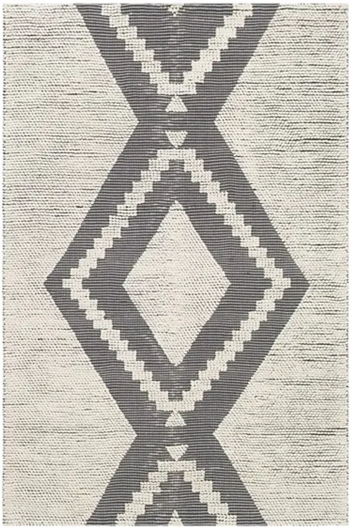 Azalea Indoor/Outdoor Area Rug in Charcoal/Ivory by Surya