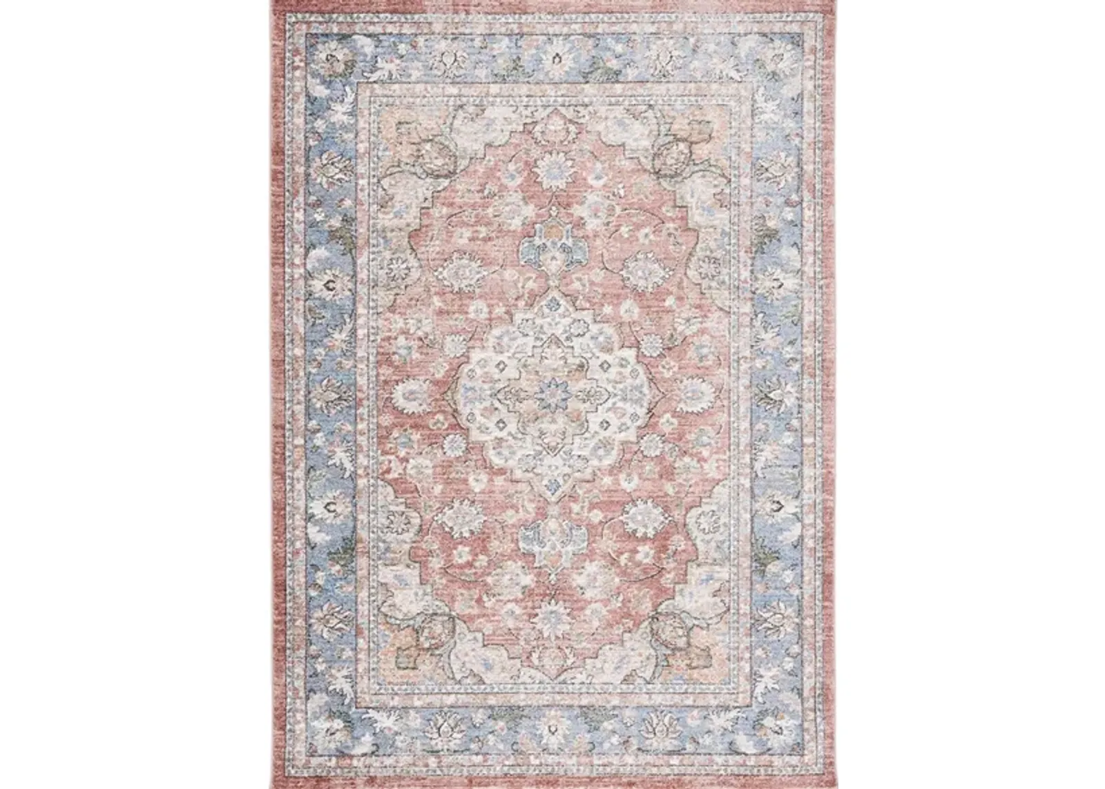 Jasmine Area Rug in Rust & Blue by Safavieh