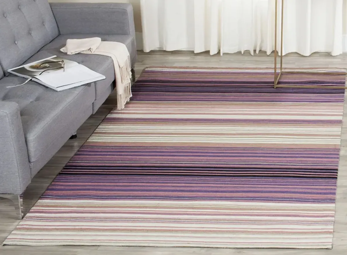 Marbella I Area Rug in White/Lilac by Safavieh