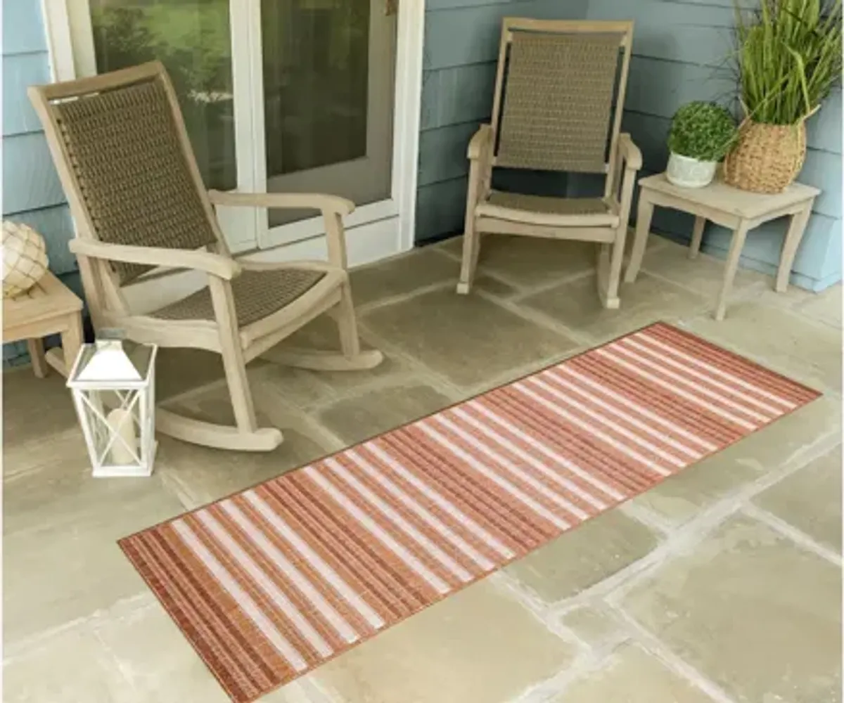 Liora Manne Malibu Faded Stripe Indoor/Outdoor Runner Rug