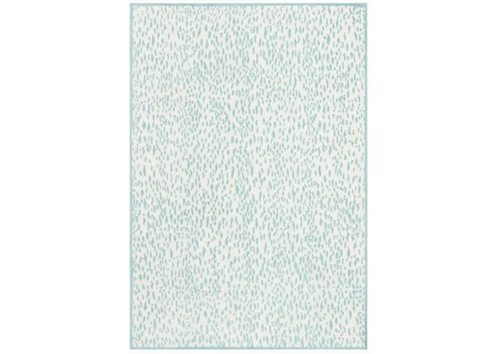 Marbella IV Area Rug in Ivory/Turquoise by Safavieh