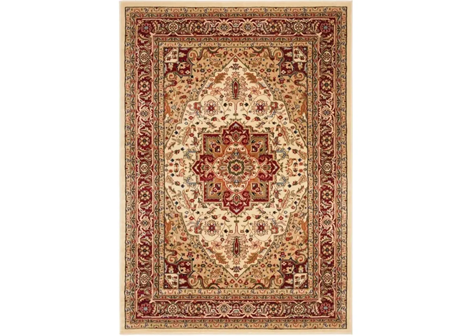 Mercia Area Rug in Ivory / Red by Safavieh