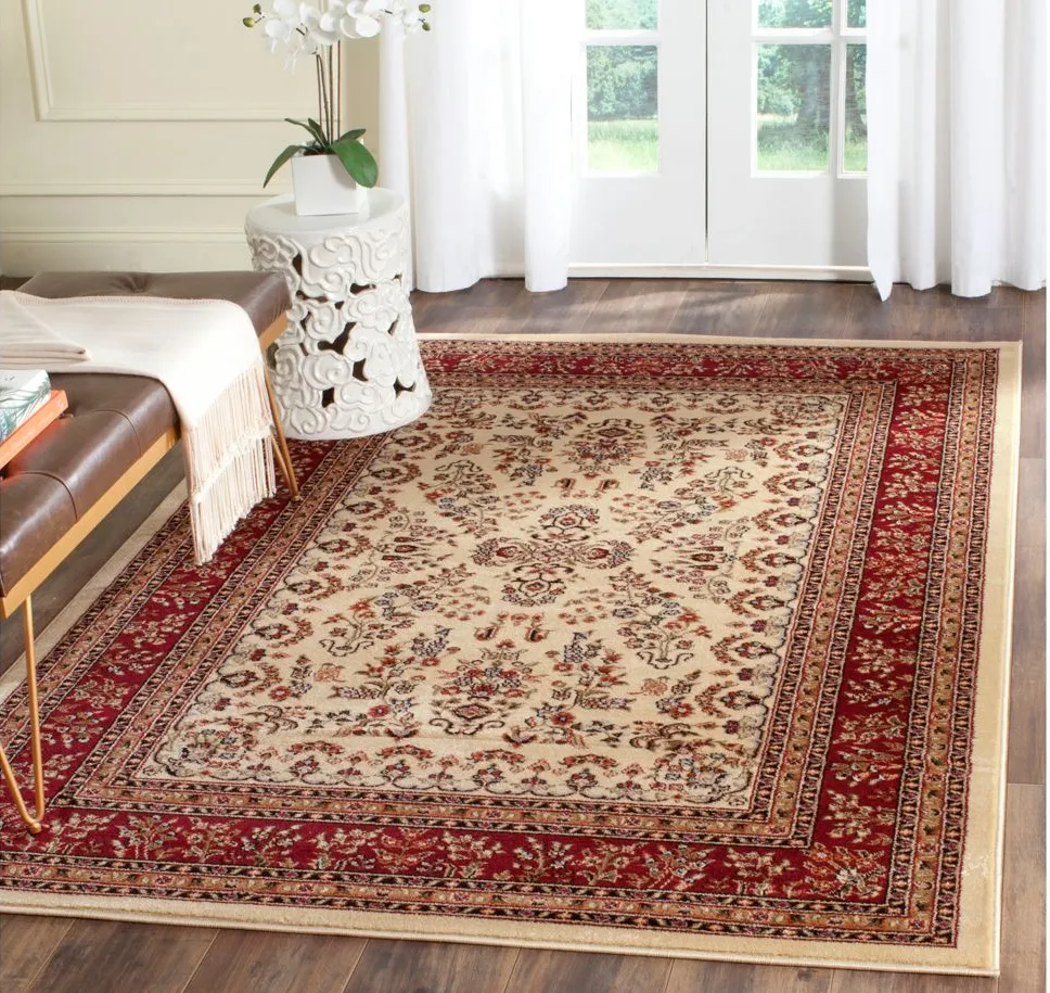 Anglia Area Rug in Ivory / Red by Safavieh