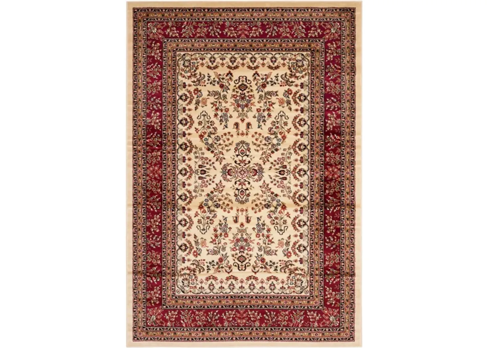 Anglia Area Rug in Ivory / Red by Safavieh