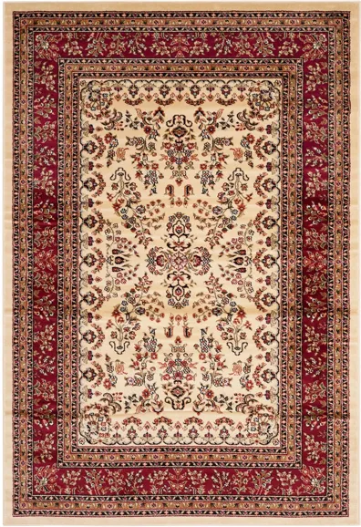 Anglia Area Rug in Ivory / Red by Safavieh