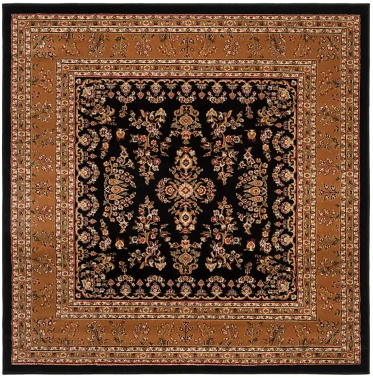 Anglia Area Rug in Black / Tan by Safavieh