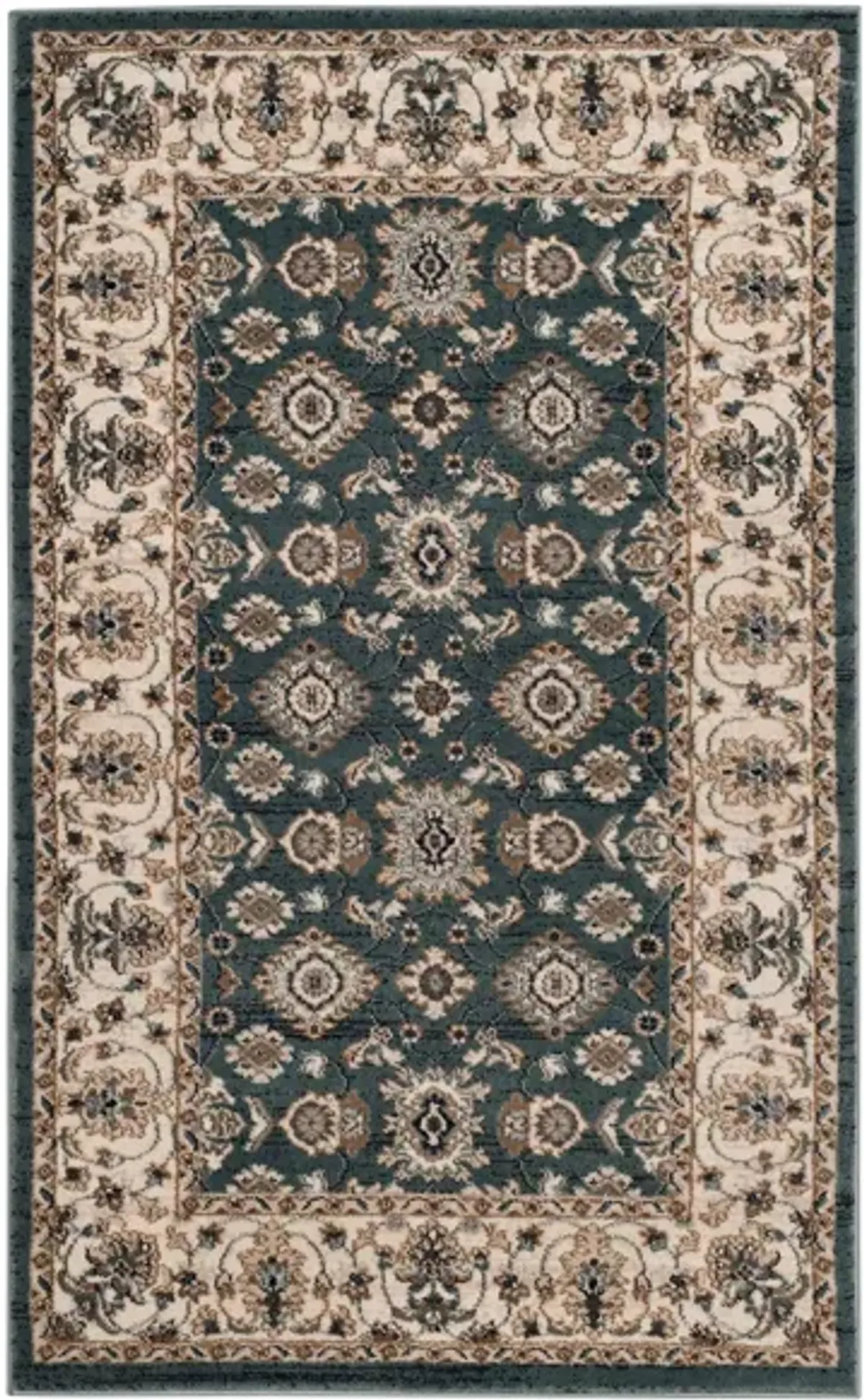 Sussex Area Rug in Teal / Cream by Safavieh