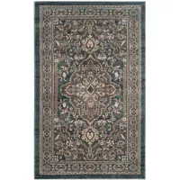 Mortimer Area Rug in Teal / Gray by Safavieh