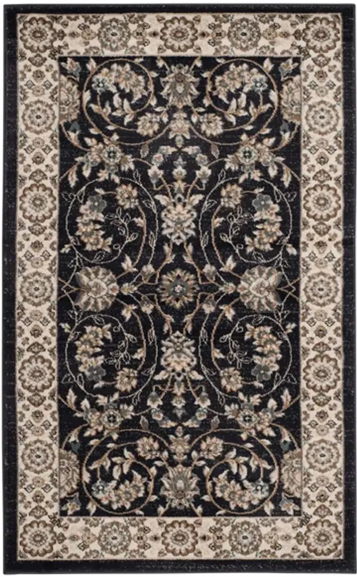 Charnwood Area Rug in Anthracite / Cream by Safavieh