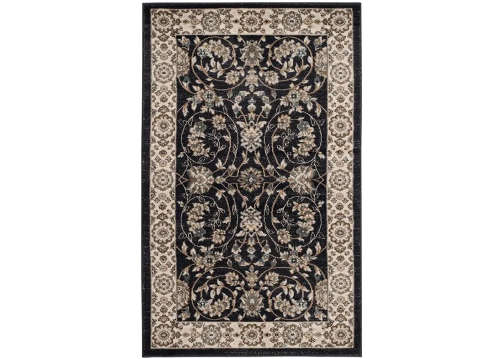 Charnwood Area Rug in Anthracite / Cream by Safavieh