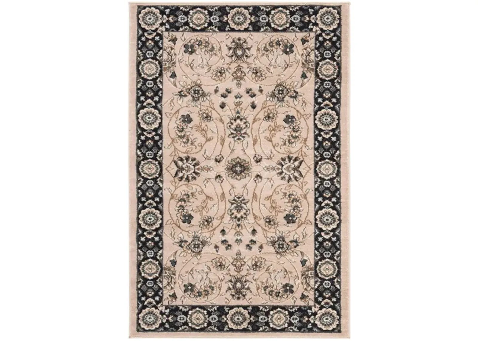 Charnwood Area Rug in Light Beige / Anthracite by Safavieh