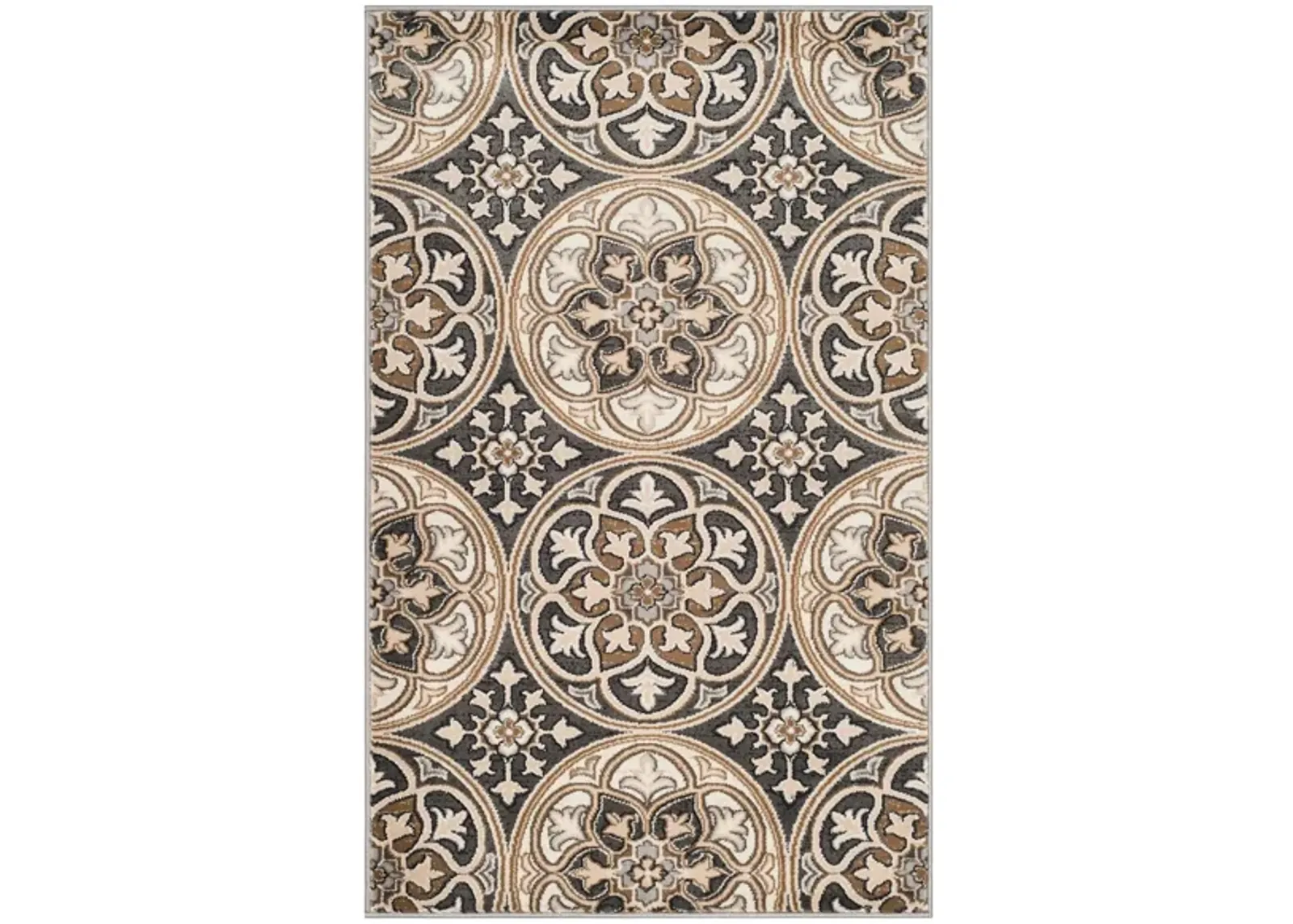 Rockingham Area Rug in Light Gray / Beige by Safavieh