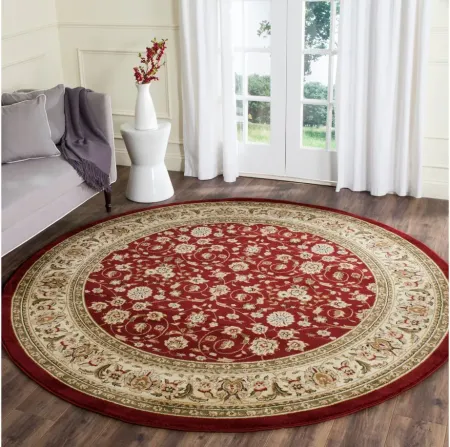 Wimbledon Area Rug in Red / Ivory by Safavieh