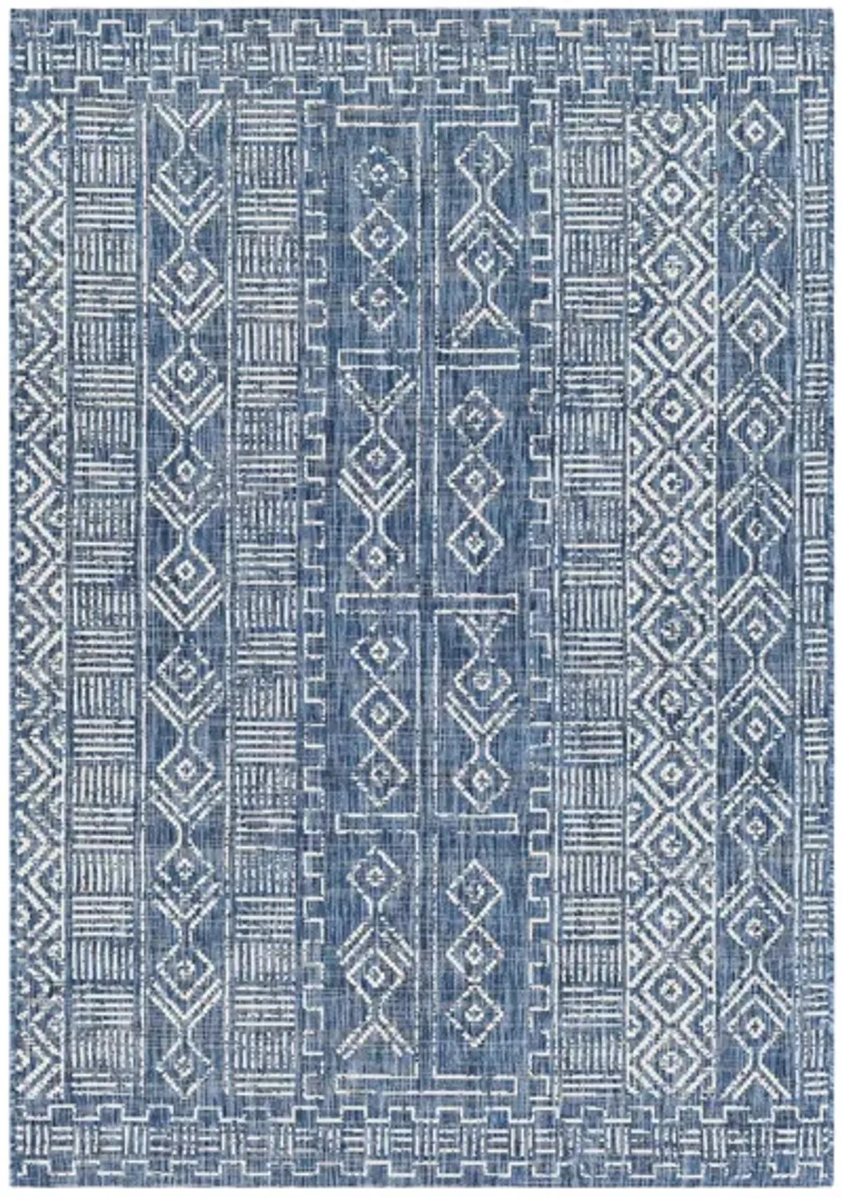 Eagean Indoor/Outdoor Area Rug in Denim/Navy/White by Surya