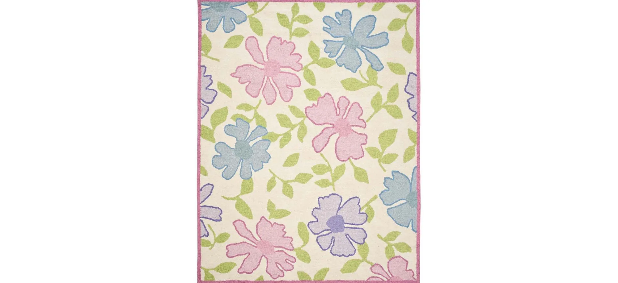 Roxbury Mill Kid's Rug in Ivory/Pink by Safavieh