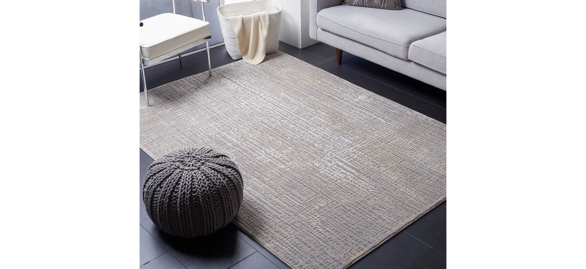 Bernard Area Rug in Ivory; Gray by Safavieh