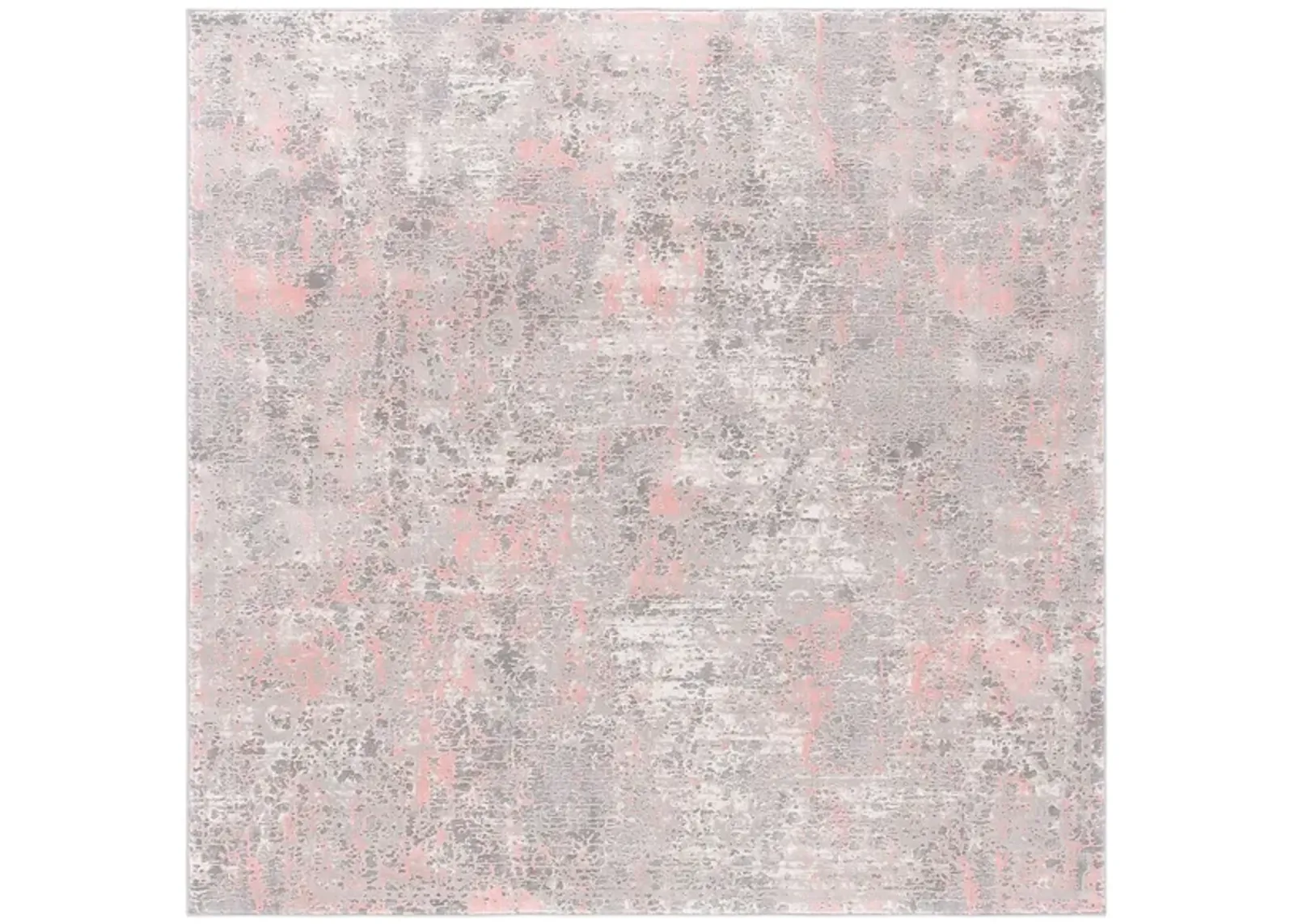 Thompson Square Area Rug in Gray; Pink by Safavieh