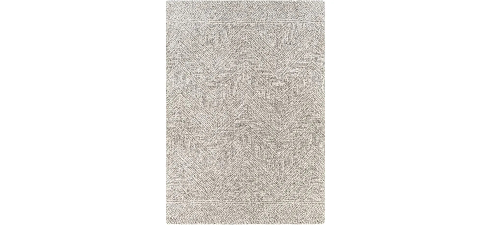 Gavic Rug in Silver Gray, Beige, Charcoal by Surya