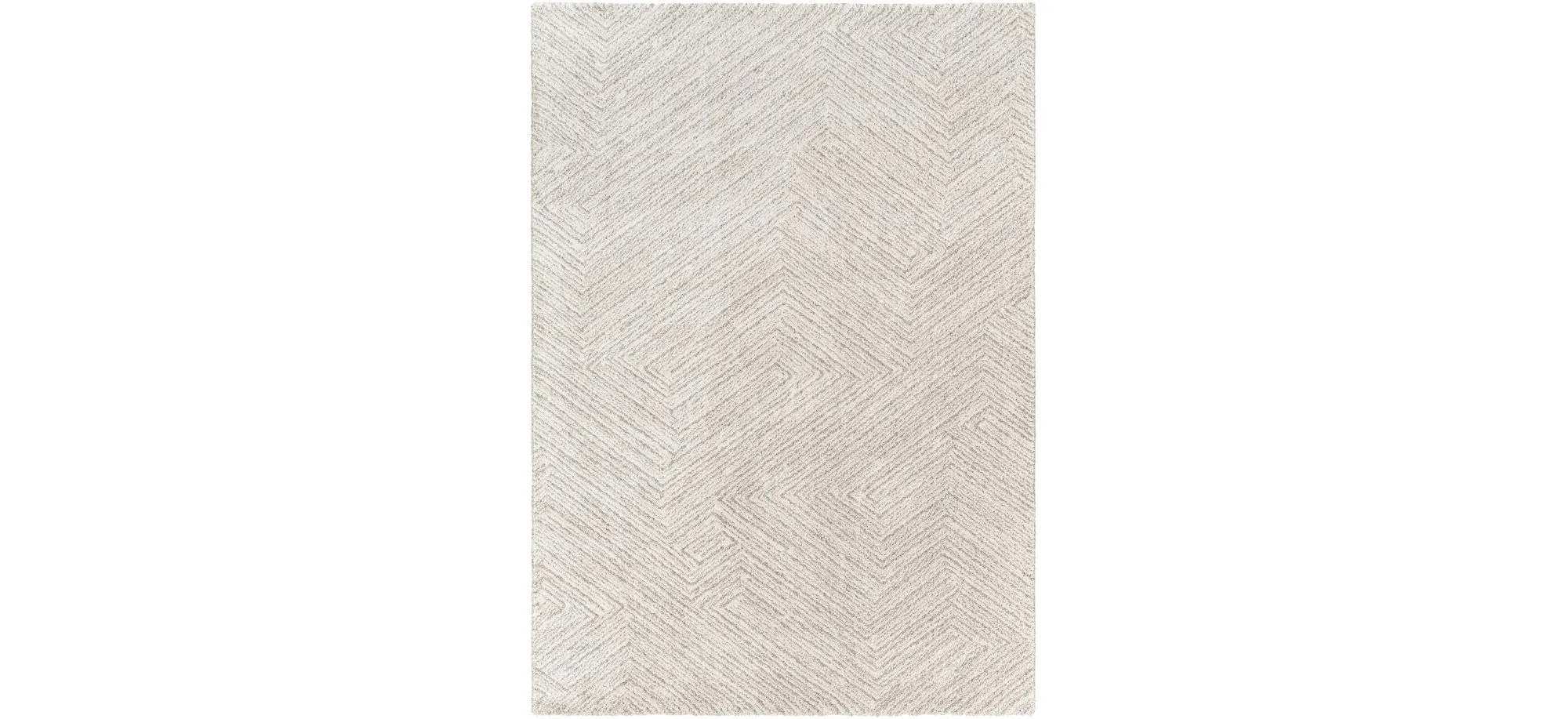 Gavic Rug in Cream, Beige, Light Gray, Taupe, Charcoal by Surya