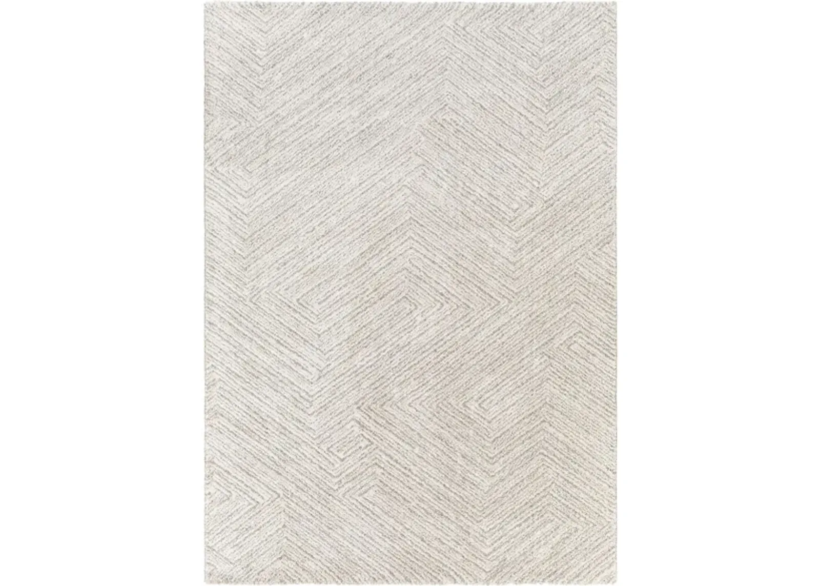 Gavic Rug in Cream, Beige, Light Gray, Taupe, Charcoal by Surya