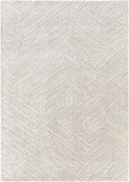 Gavic Rug in Cream, Beige, Light Gray, Taupe, Charcoal by Surya