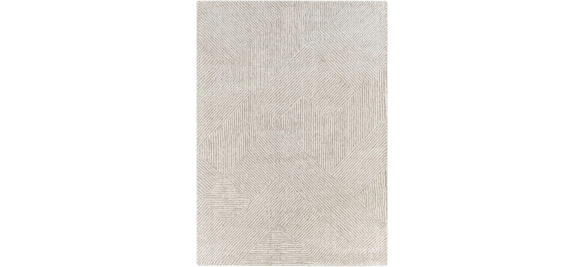 Gavic Rug in Cream, Beige, Light Gray, Taupe, Charcoal by Surya