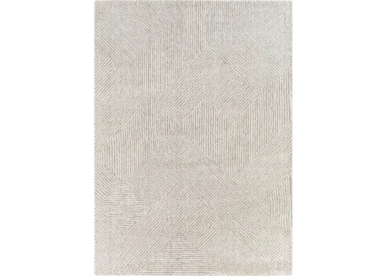 Gavic Rug in Cream, Beige, Light Gray, Taupe, Charcoal by Surya