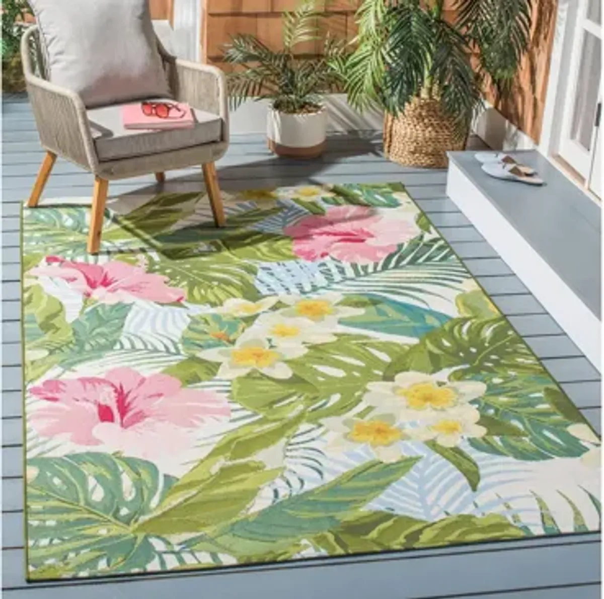 Barbados Flora Indoor/Outdoor Area Rug