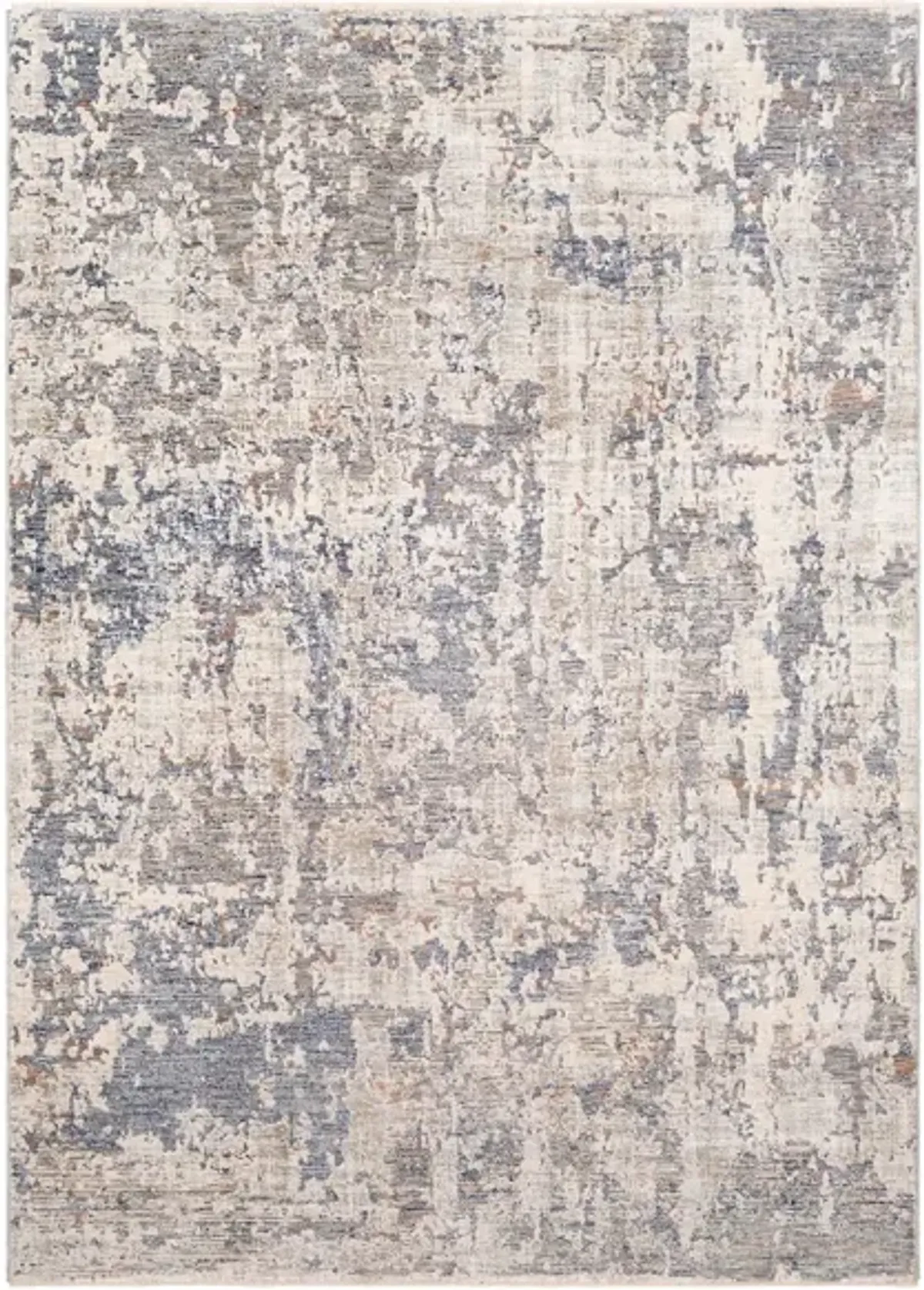 Palatial Labradorite Rug in Navy, Denim, Pale Blue, Camel, Taupe, Cream, White, Blush by Surya