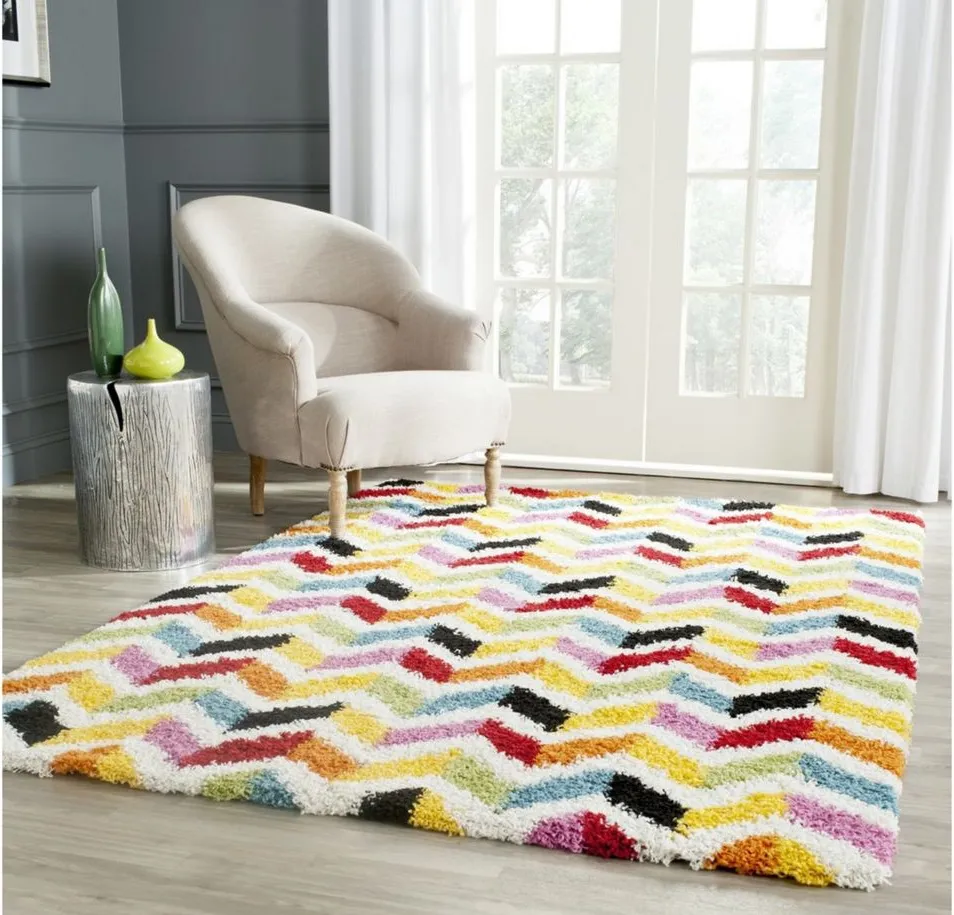 Sibyl Shag Rug in Multi by Safavieh