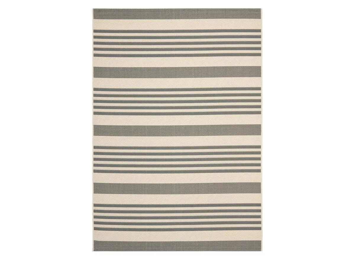 Courtyard Indoor/Outdoor Area Rug in Gray & Bone by Safavieh