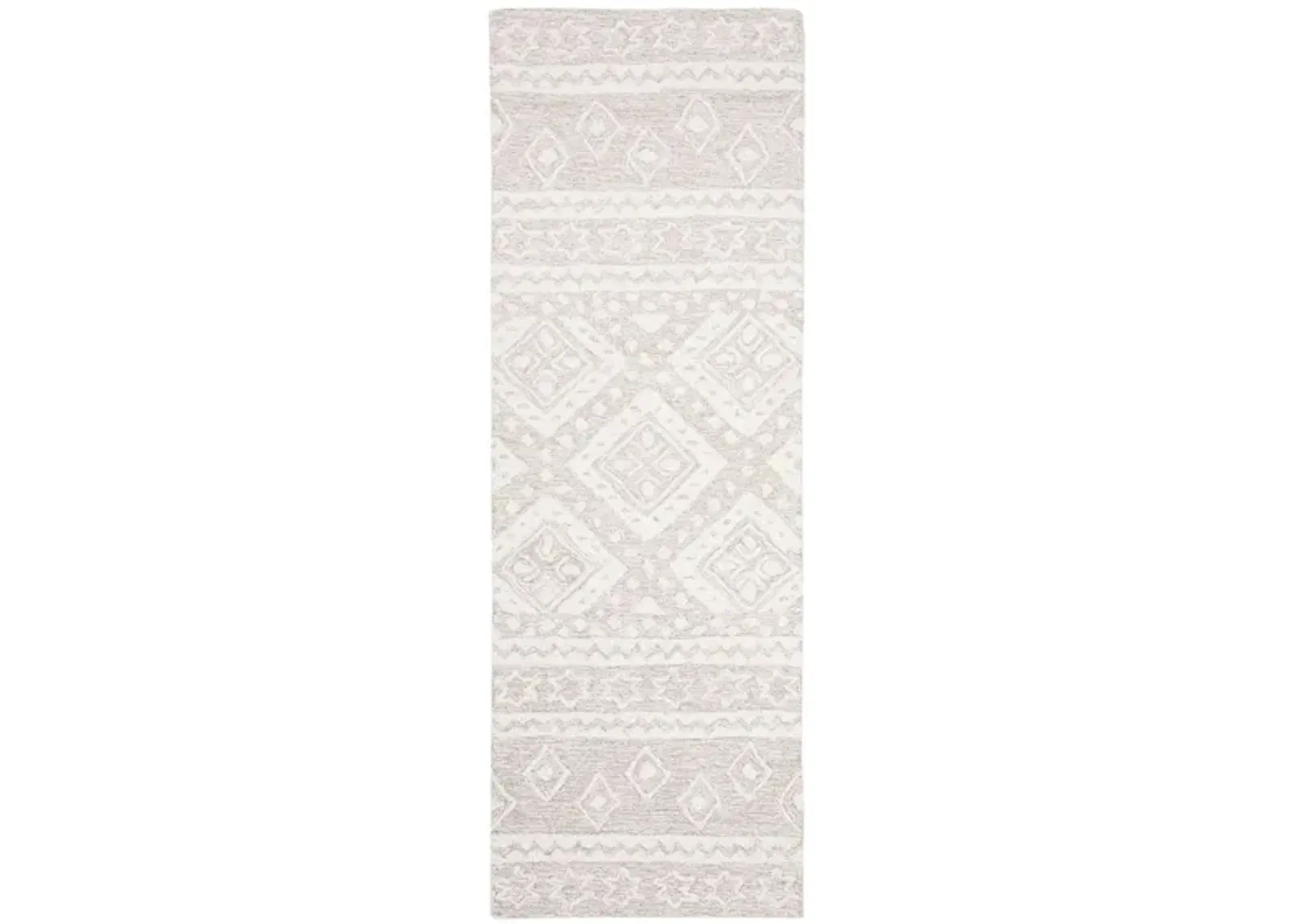 Miyamoto Runner Rug in Beige & Ivory by Safavieh