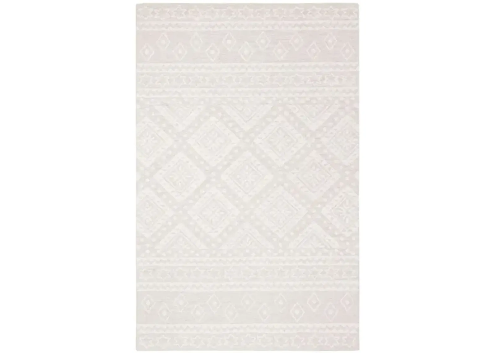 Miyamoto Area Rug in Gray & Ivory by Safavieh