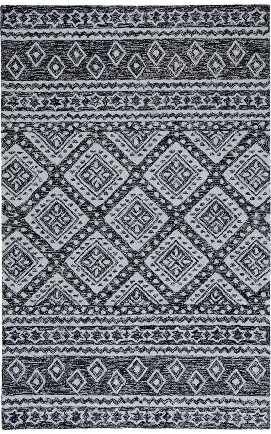 Miyamoto Area Rug in Black & Ivory by Safavieh