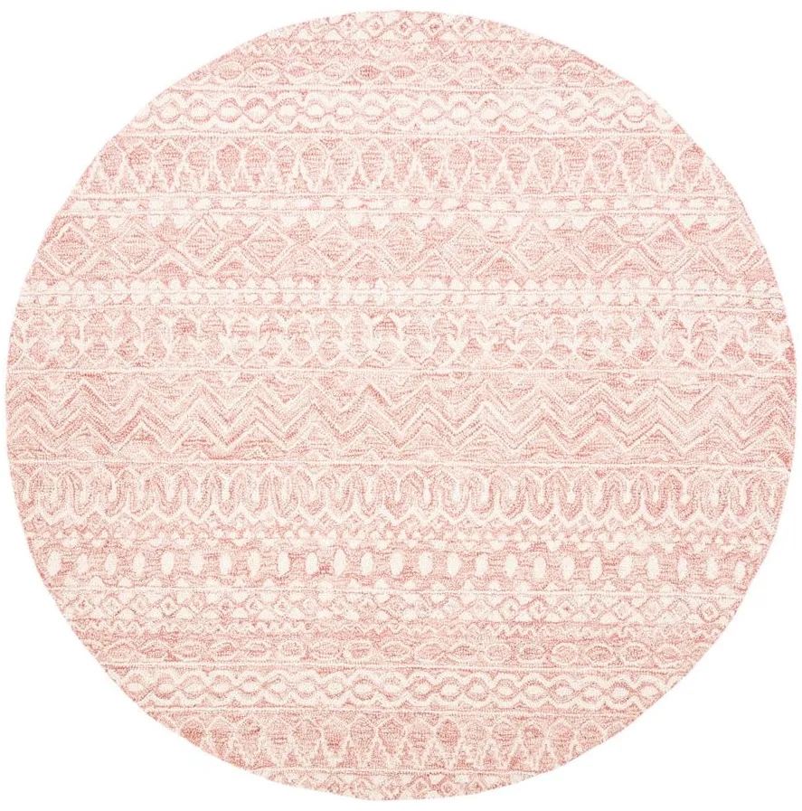 Strobe Area Rug in Pink & Cream by Safavieh