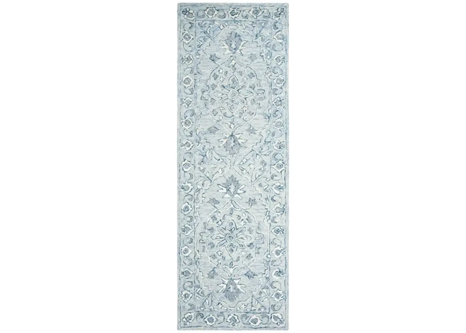 Kilimanjaro Runner Rug in Light Blue & Ivory by Safavieh