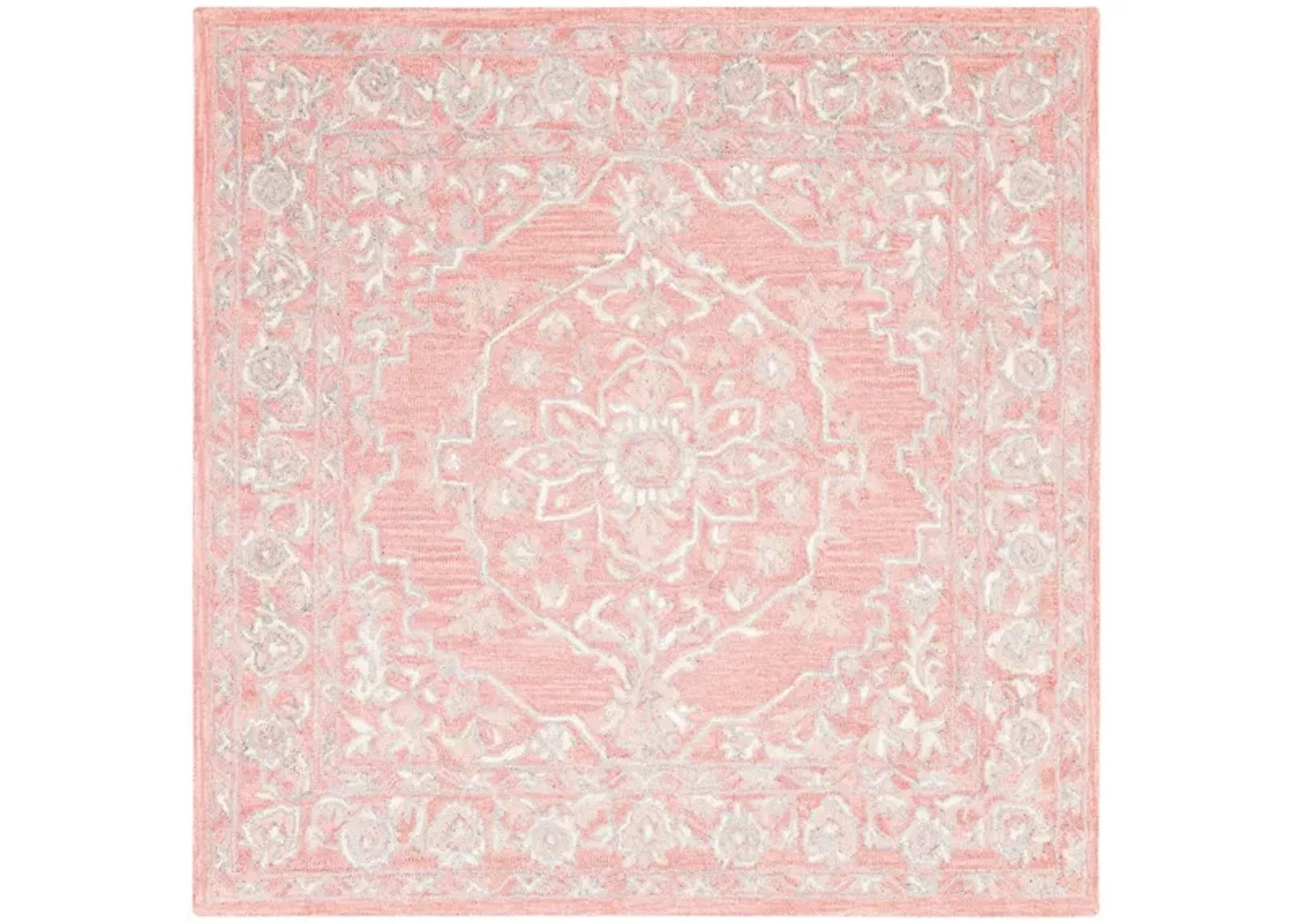 Far Out Area Rug in Pink & Cream by Safavieh