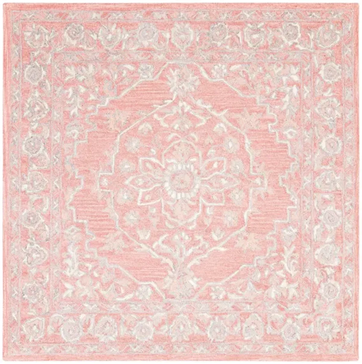 Far Out Area Rug in Pink & Cream by Safavieh