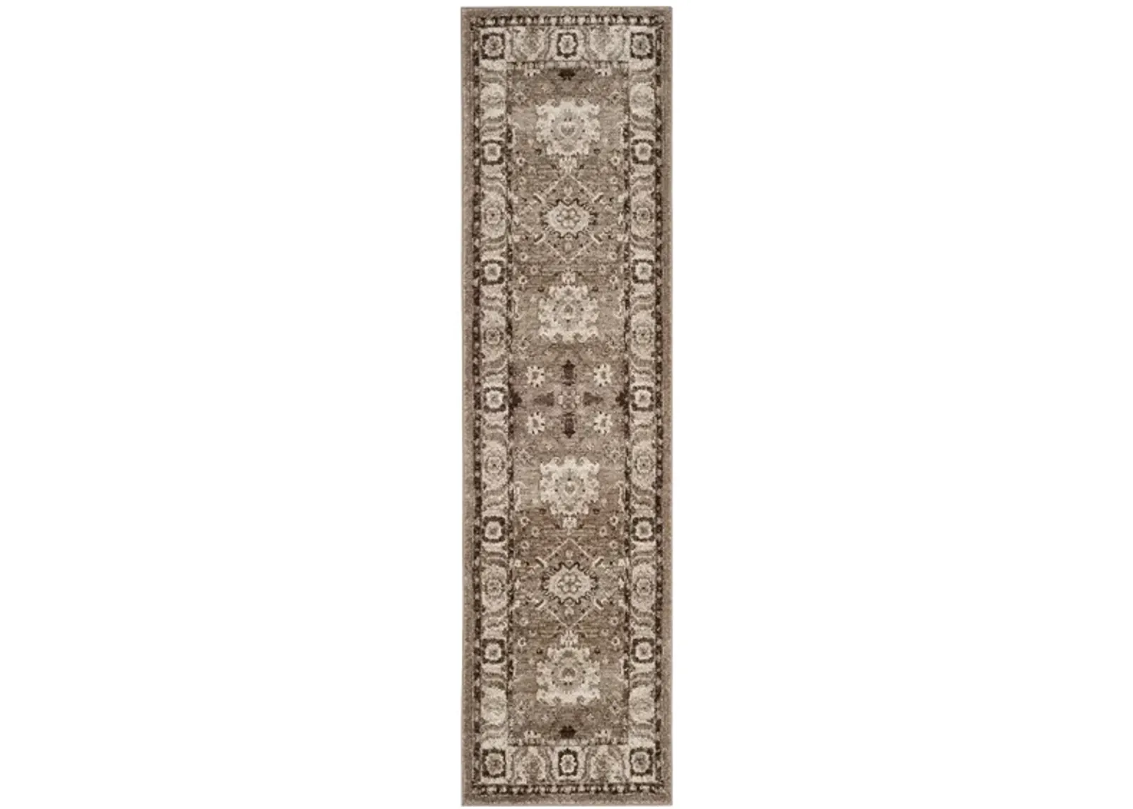 Avicenna Taupe Runner Rug in Taupe by Safavieh