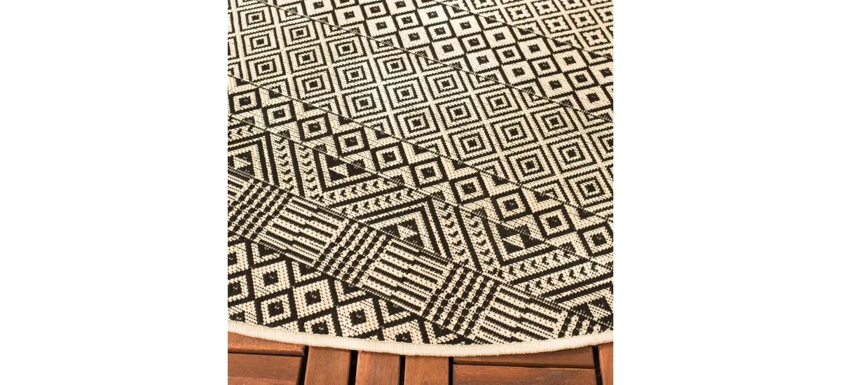 Courtyard Weave Indoor/Outdoor Area Rug Round